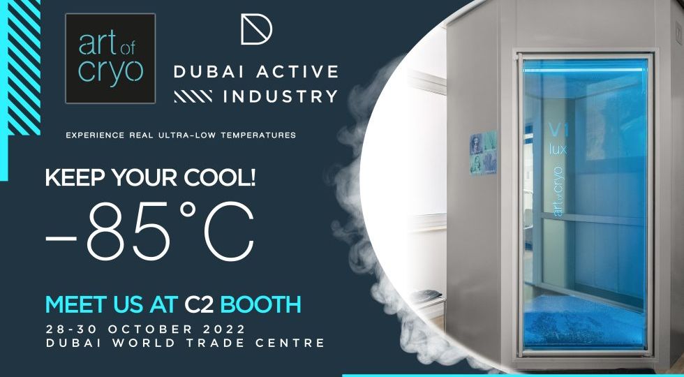 Kältekammer Dubai: Kältekammer-Hersteller Art of Cryo auf der Dubai Active Industry