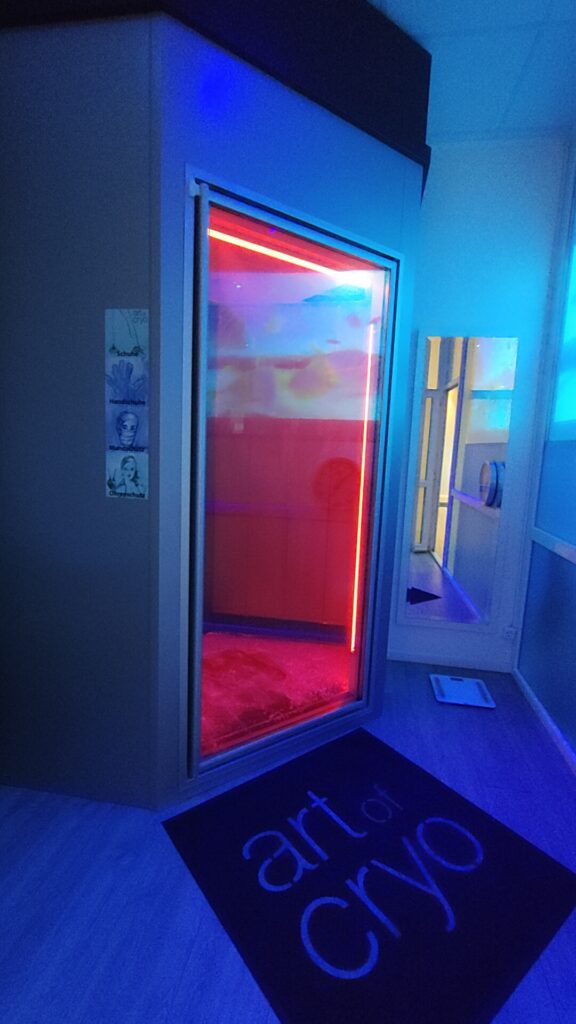 Echte Kryotherapie mit einer Vaultz V1 lux bei Just Cryo